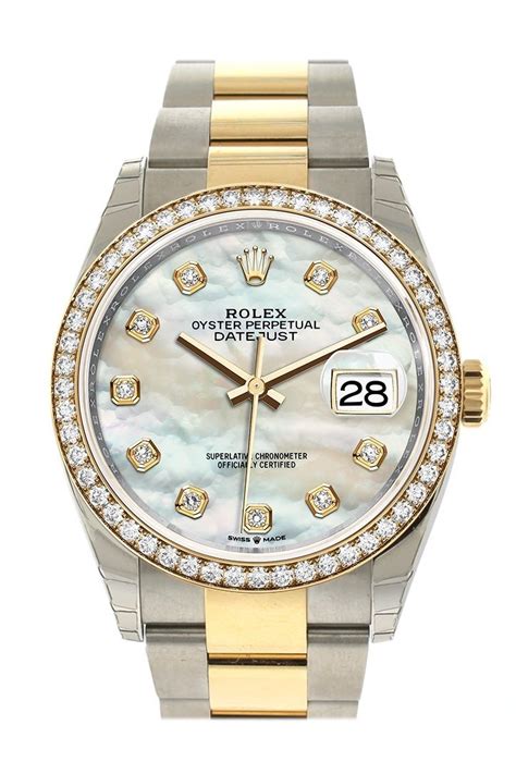 datejust rolex mother of pearl|rolex datejust 36 diamond bezel.